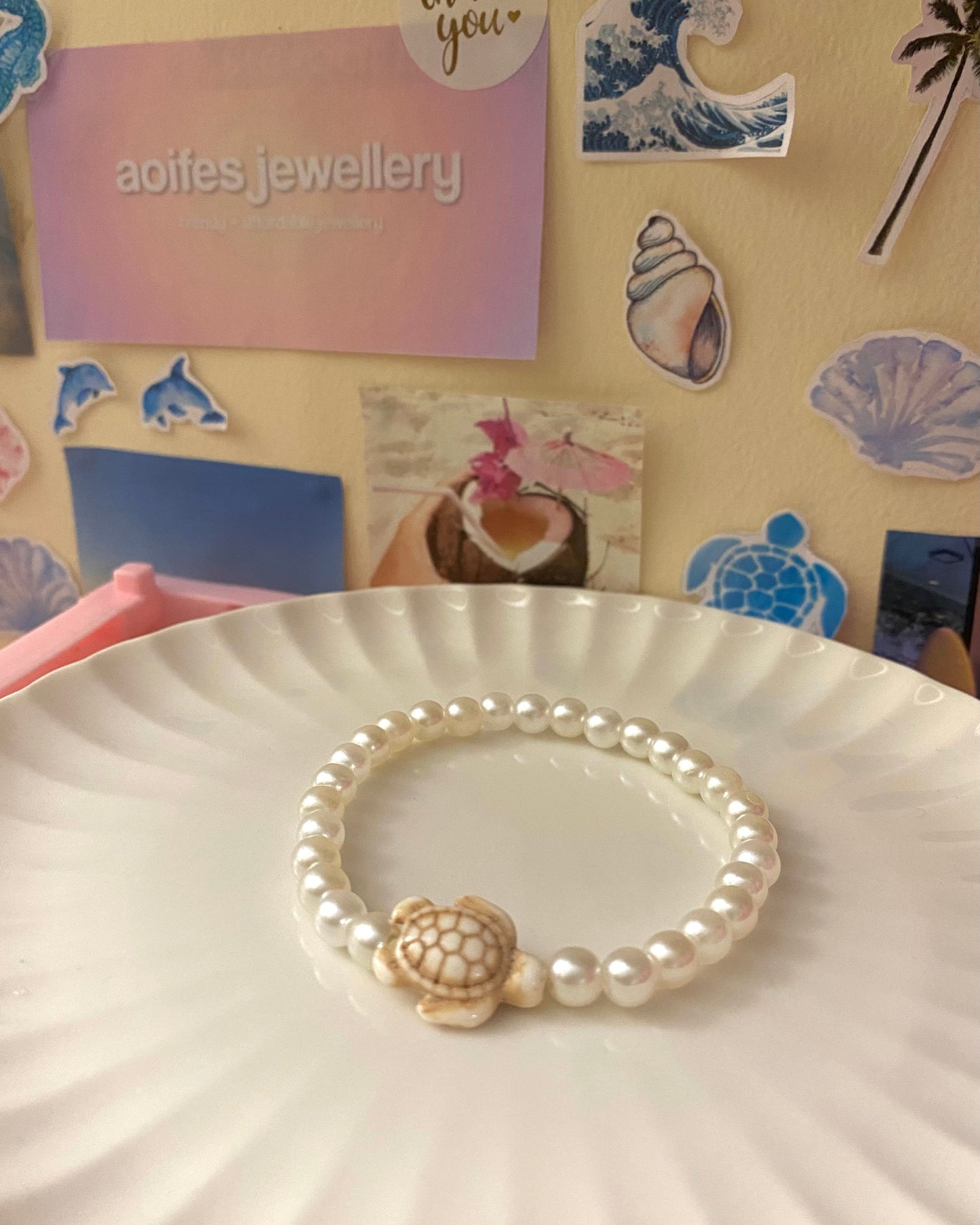 Pearl Turtle Bracelet