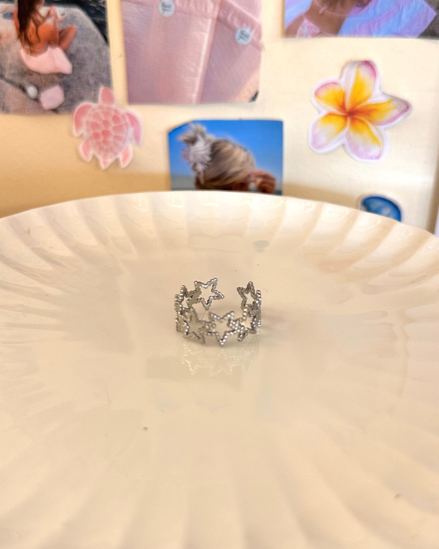 Silver Star Girl Ring