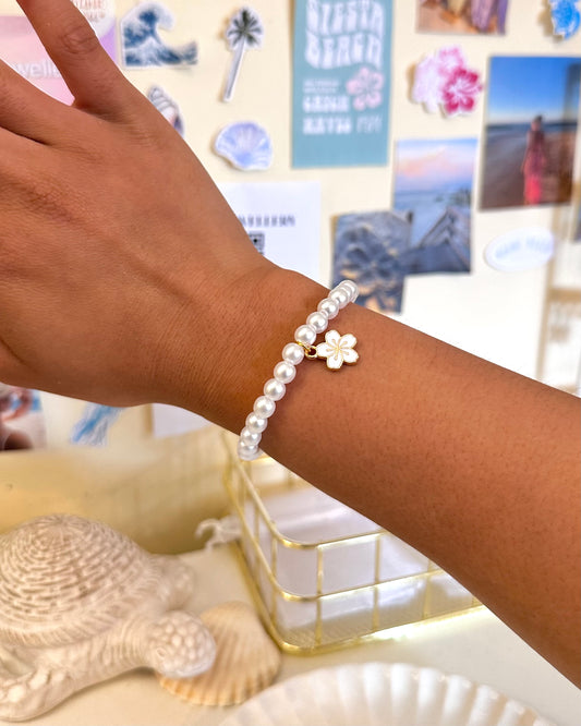 Hibiscus Charm Bracelet