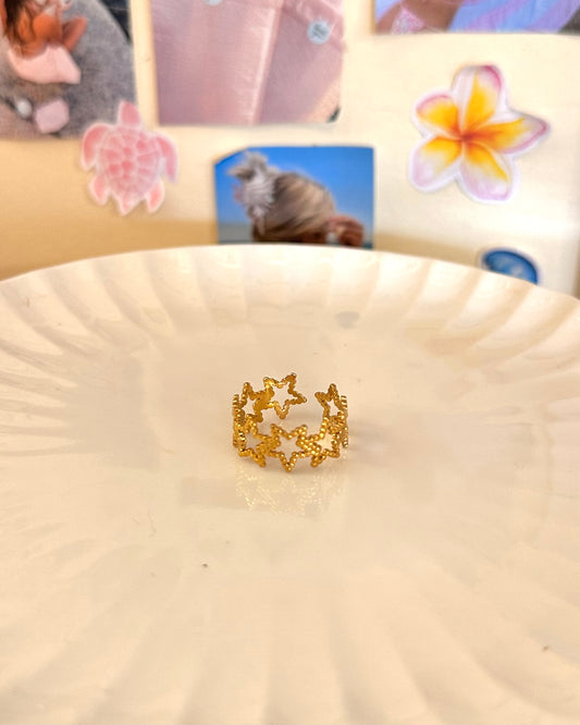 Gold Star Girl Rings