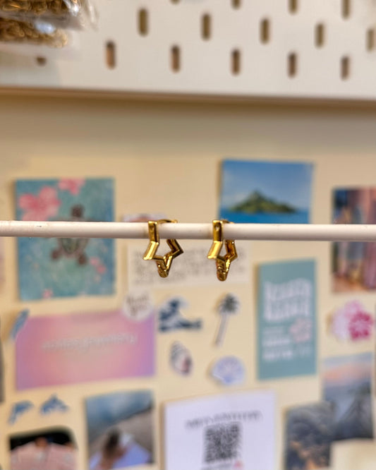 Gold Star Girl Earrings