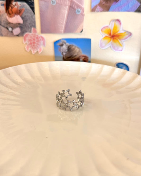 Silver Star Girl Ring