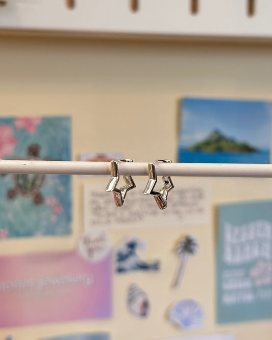 Silver Star Girl Earrings