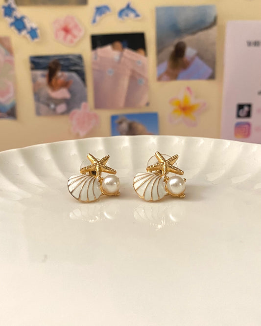 Gold Coastal Earrings