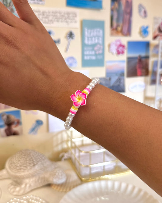 Hibiscus Pearl Bracelet