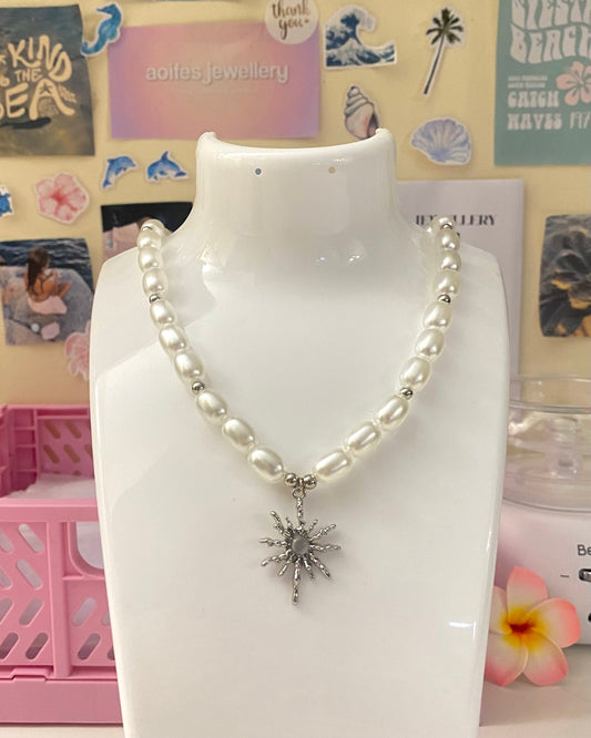 Silver Sunshine Necklace