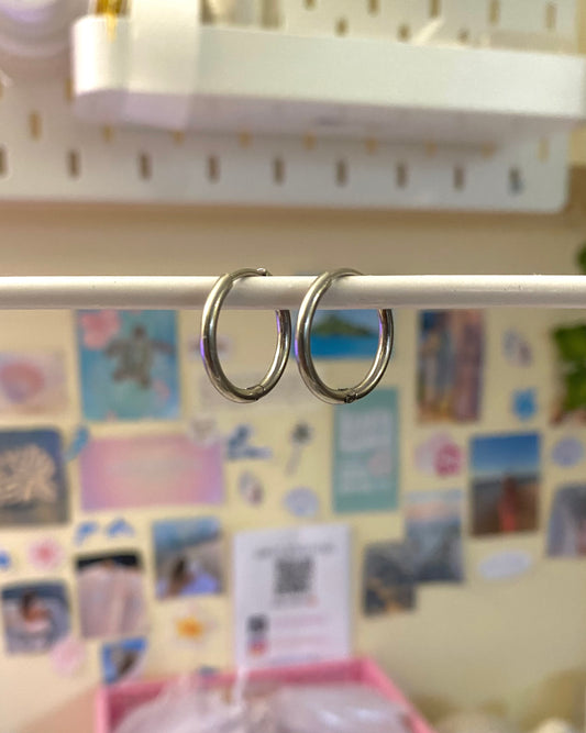 Silver Hoop Earrings