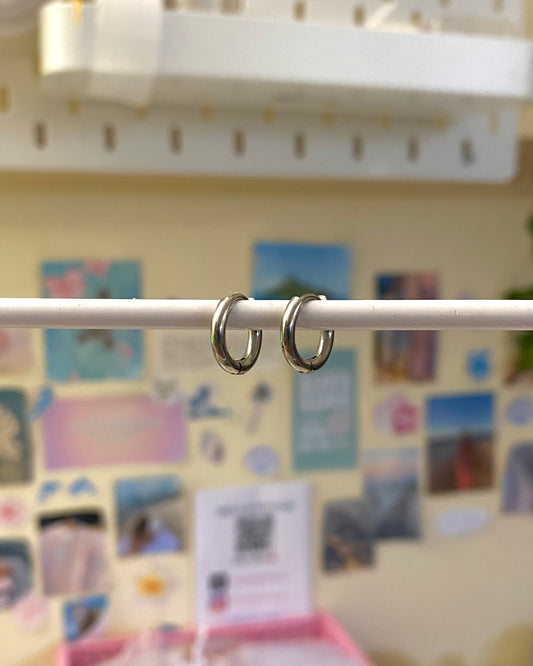 Silver Mini Hoop Earrings