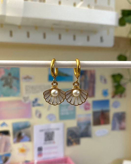 Gold Shell Earrings