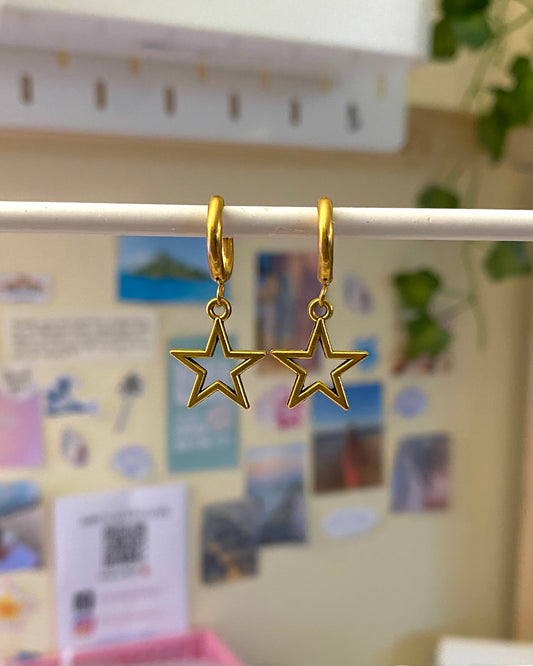 Gold Star Earrings