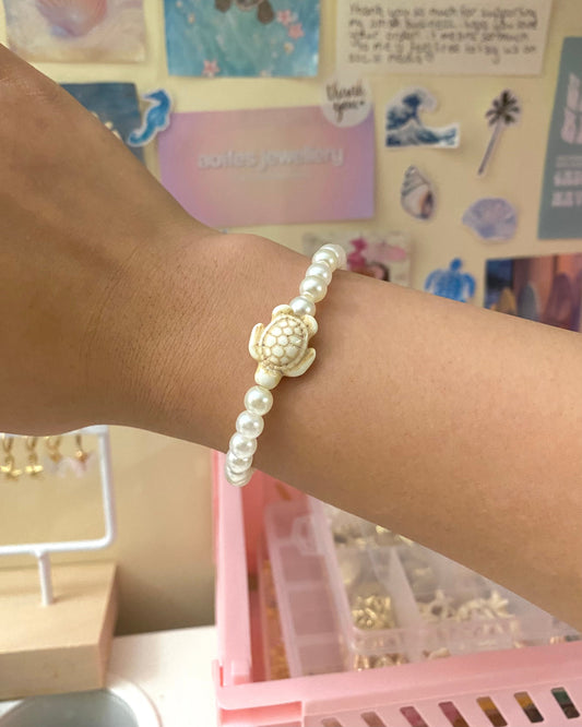 Pearl Turtle Bracelet